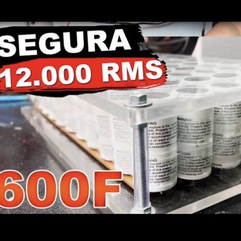 PACK 60 ULTRACAPACITORES (600F TOTAL – ATÉ 12.000 RMS)